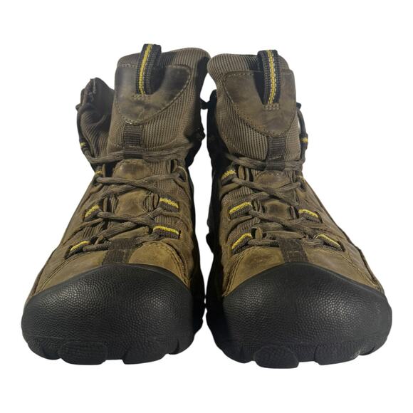 Keen Targhee II WP Mid Brown Leather Waterproof Hiking Boots Men's Size 7 - Picture 3 of 9